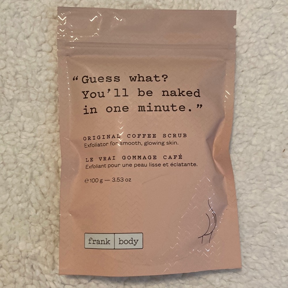 NWT Frank Body Original Coffee Scrub mini sealed bag